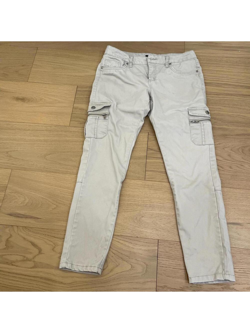 SUKO Jeans Women’s Cargo Pants Size 6 Light Beige Stretch
